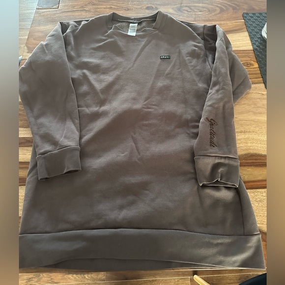 Oraki oversized crewneck chocolat - Picture 1 of 3
